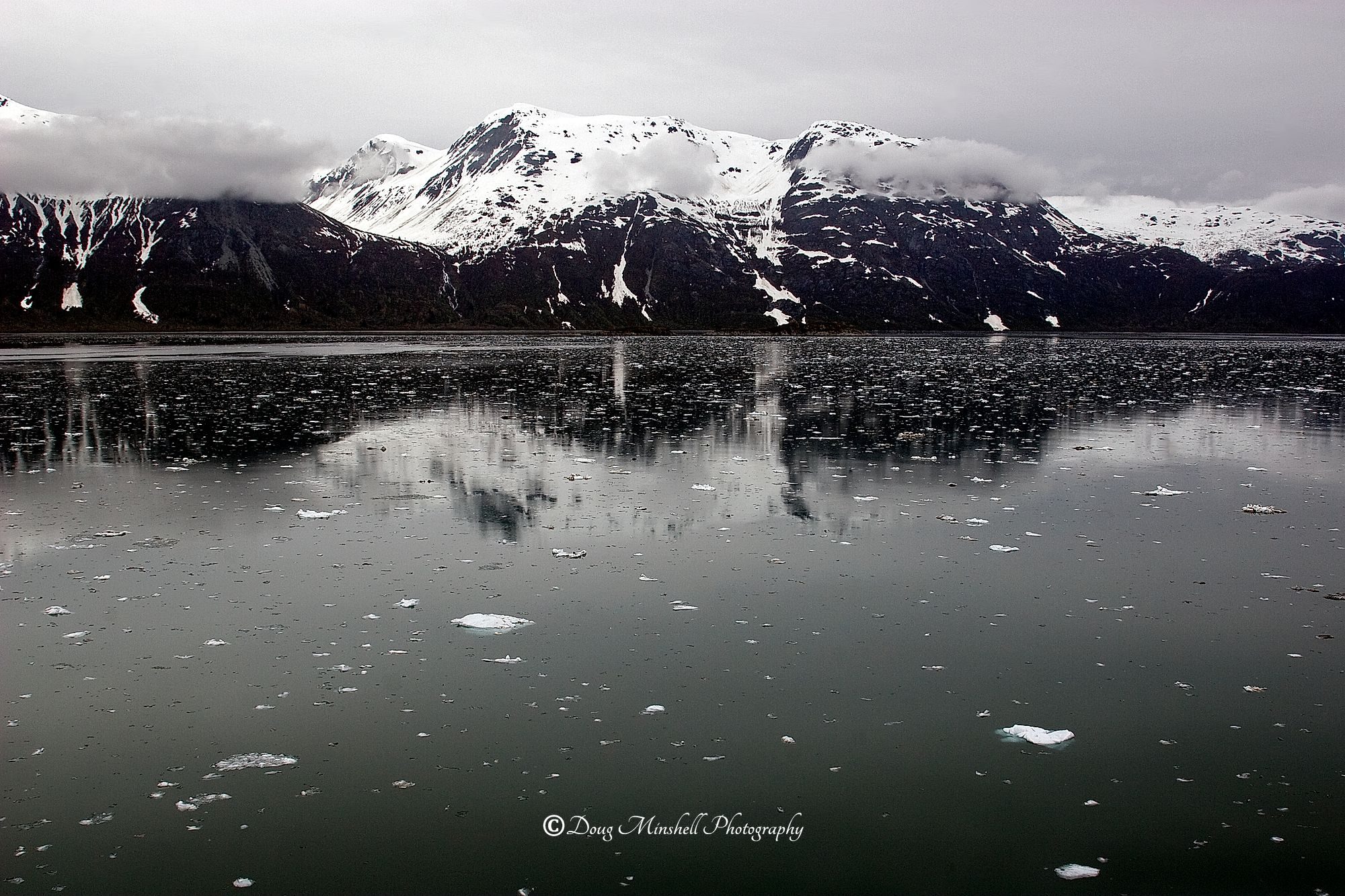 Glacier Bay Drama (B&W)