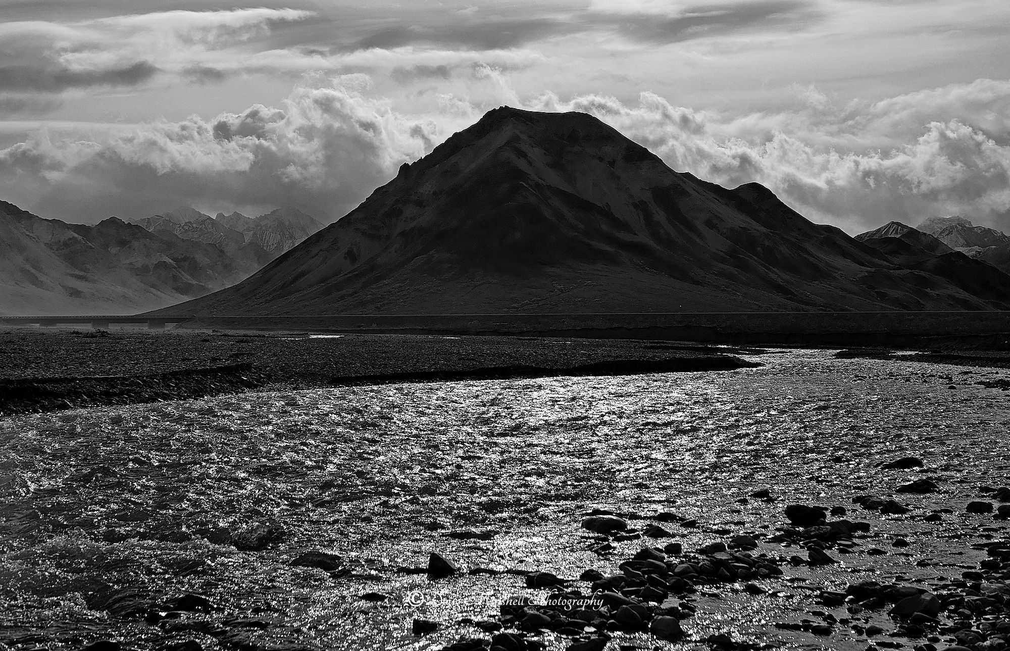 Denali Stream (B&W)